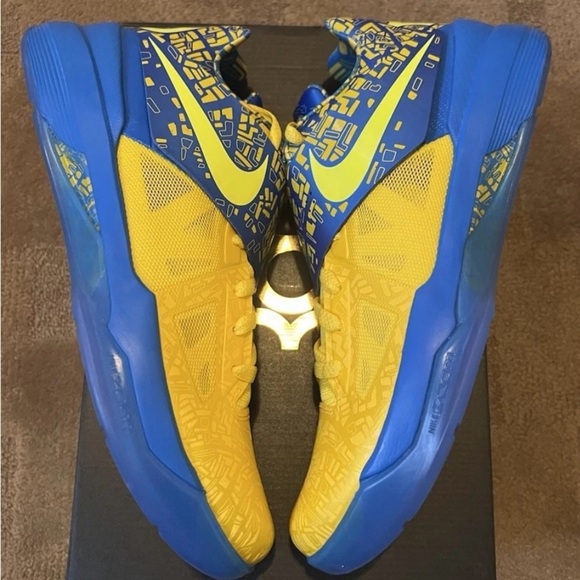 Nike Zoom KD 4 Scoring Title 2025 Blue Lemon Twist FZ5916-400 NBY Mens Size 11 - Picture 8 of 10